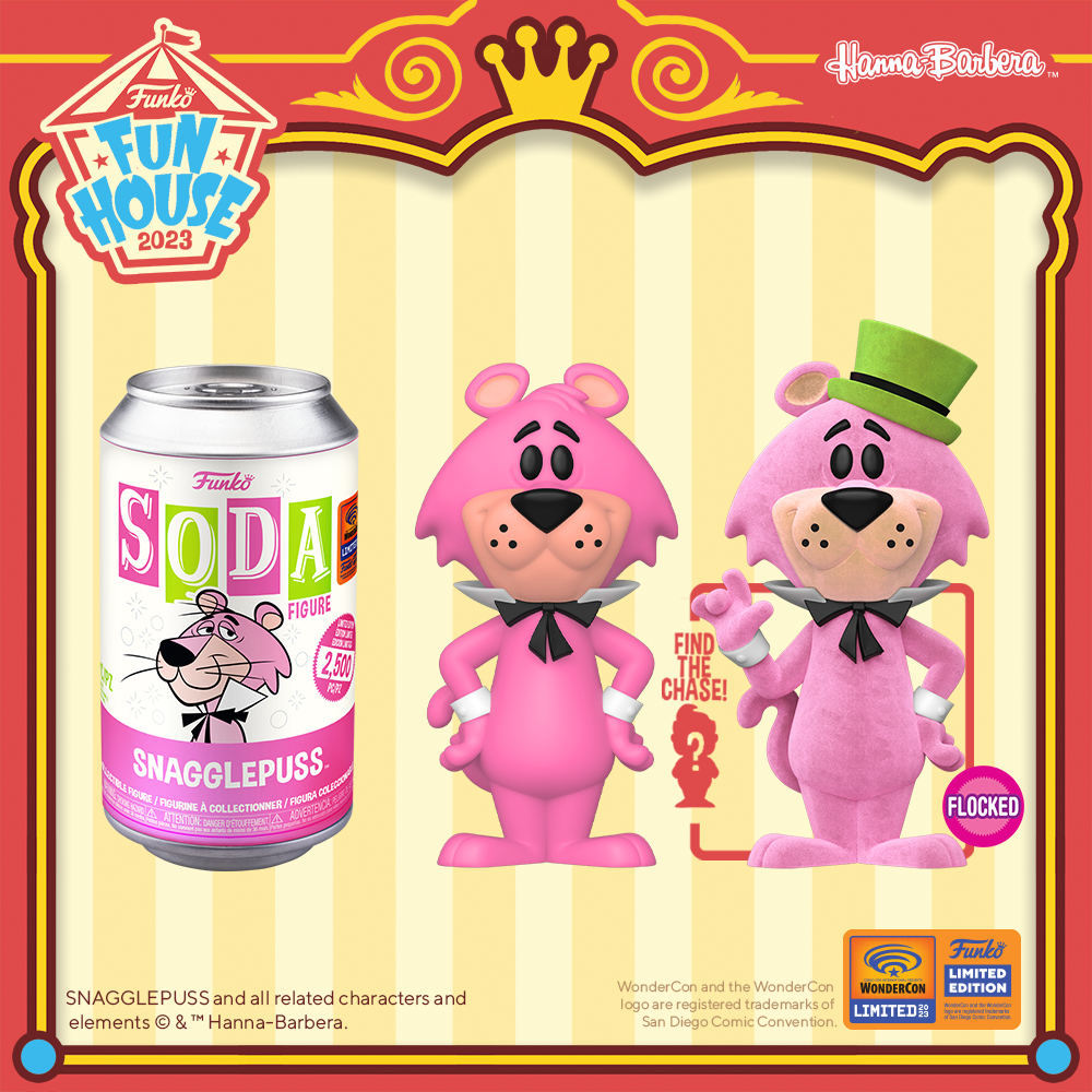 2023 WonderCon exclusive Funko SODA Snagglepuss with flocked chase.